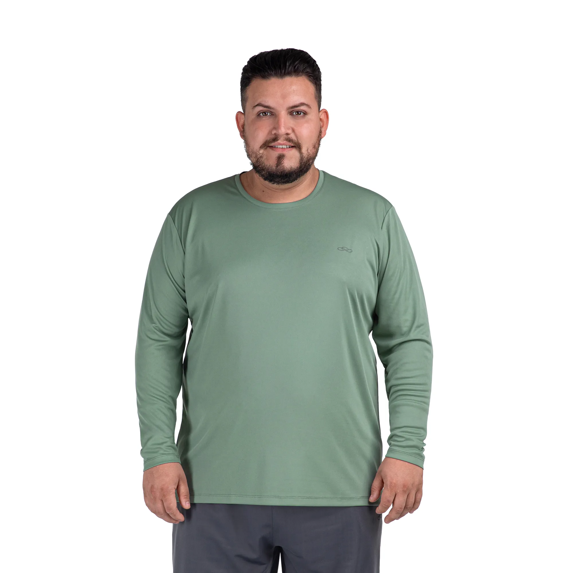 Camiseta Essential Manga Longa Olympikus Plus Size