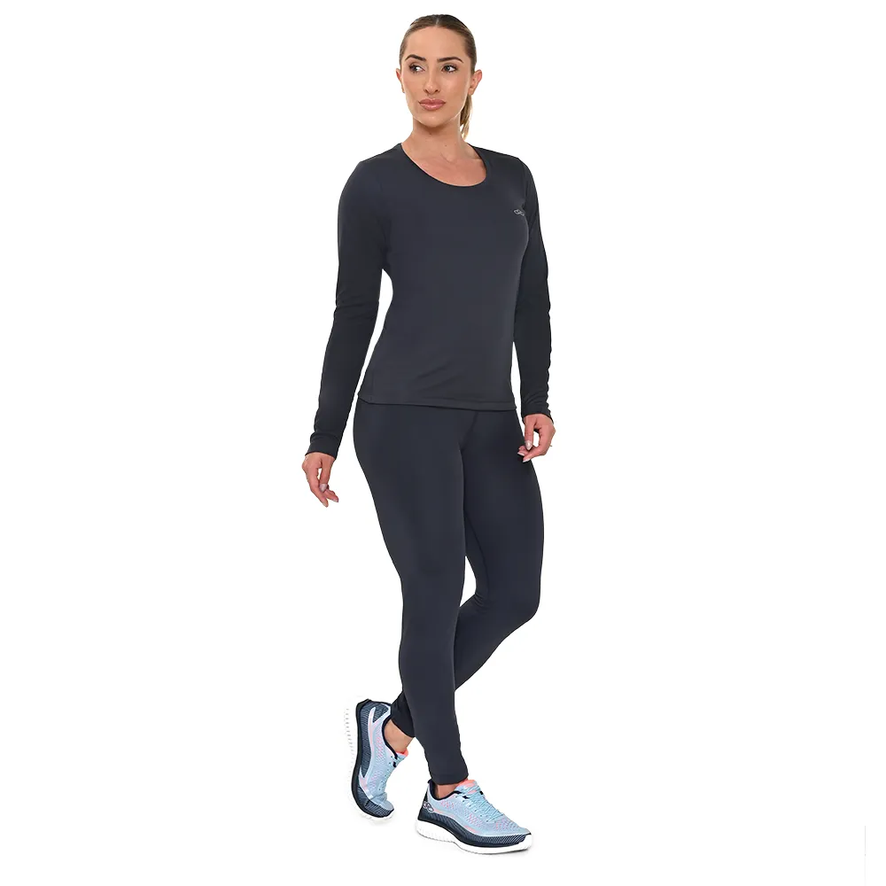 Camiseta Manga Longa Essential Olympikus Feminina
