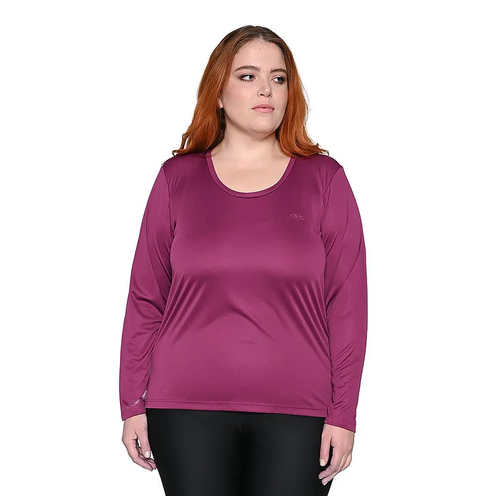 Camiseta Manga Longa Essential Olympikus Feminina Plus Size
