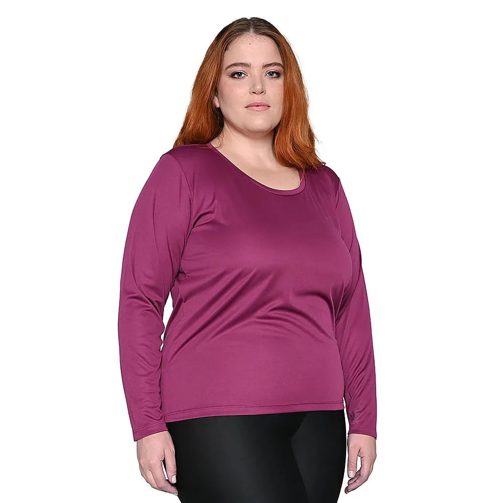 Camiseta Manga Longa Essential Olympikus Feminina Plus Size