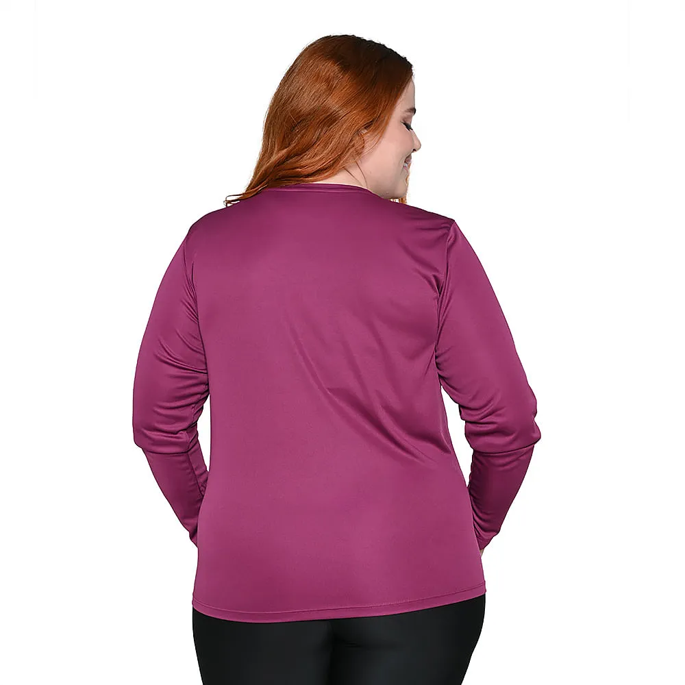 Camiseta Manga Longa Essential Olympikus Feminina Plus Size