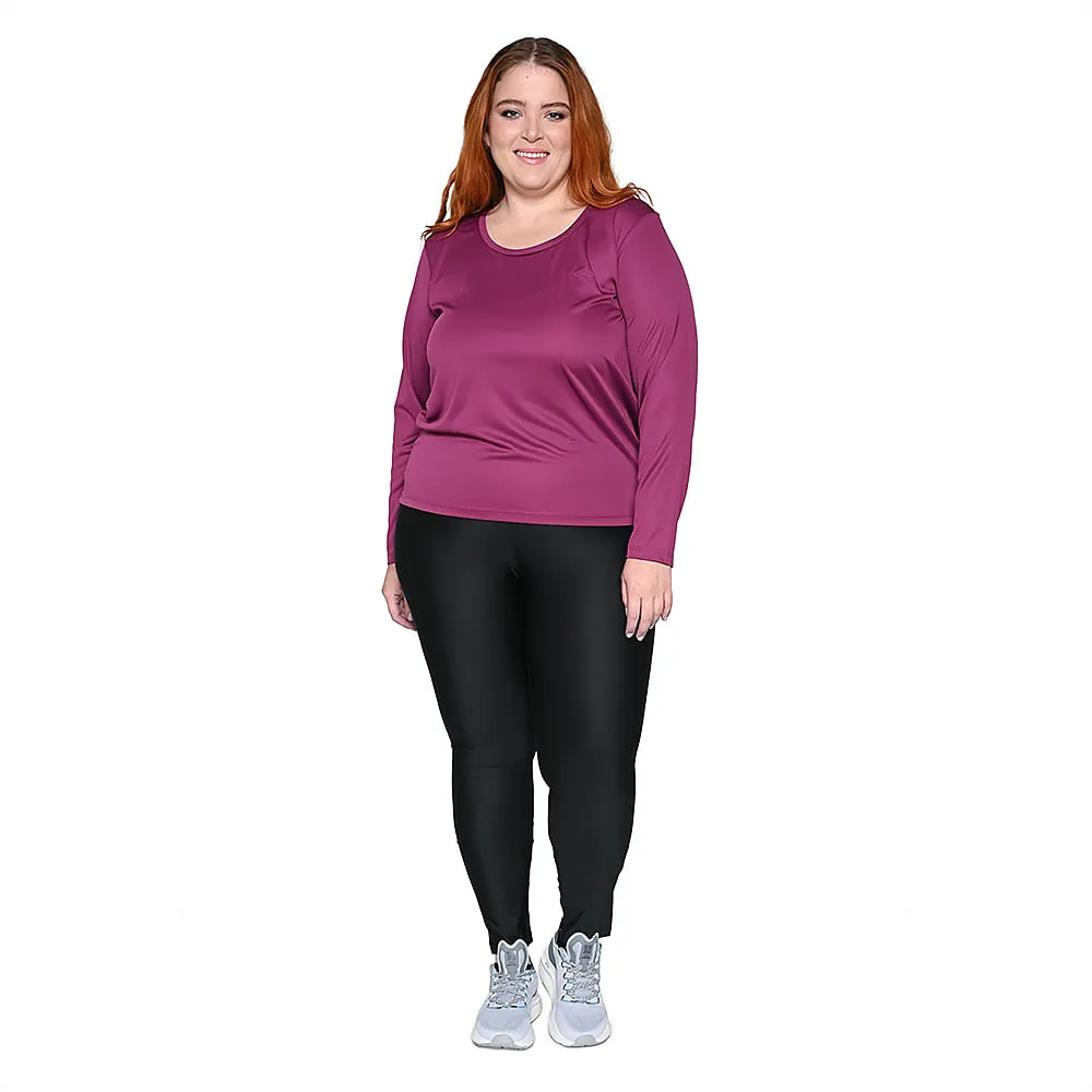 Camiseta Manga Longa Essential Olympikus Feminina Plus Size