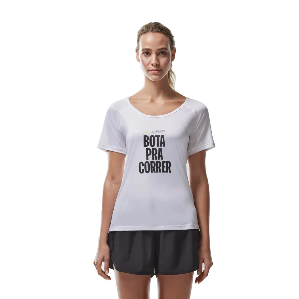 Camiseta Runner Bota Pra Correr Olympikus Feminina
